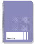 Тетрадка със спирала Black&White Exclusive Dots - А5, 80 листа, широки редове, асортимент - 6t