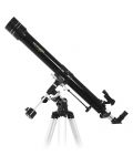Телескоп Omegon - AC 70/900 EQ-1, черен - 2t