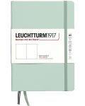 Тефтер Leuchtturm1917 Natural Colors - A5, светлозелен, бели листове, твърди корици - 1t