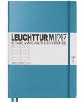 Тефтер Leuchtturm1917 Master Slim - А4+, линиран, Nordic Blue - 1t