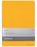 Тефтер Hugo Boss Essential Storyline - A5, с редове, жълт - 1t