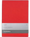 Тефтер Hugo Boss Essential Storyline - A5, с редове, червен - 1t