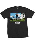 Тениска Rock Off Star Wars - Rogue One AT-AT March - 1t