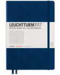 Тефтер Leuchtturm1917 - A5, страници на квадратчета, Navy - 1t