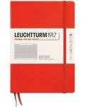 Тефтер Leuchtturm1917 New Colours - А5, на квадратчета, Lobster, твърди корици - 1t