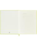 Тефтер с твърди корици Moleskine Classic Ruled XL - Lemon Green, редове - 4t