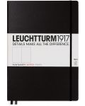 Тефтер Leuchtturm1917 Master Slim -  А4+, черен, страници на точки - 1t