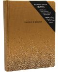 Тефтер Chronicle Books Shine Bright - Златист, 96 листа - 2t