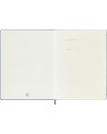 Тефтер с твърди корици Moleskine Classic Ruled XL - Hydrangea Blue, редове - 4t