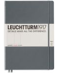 Тефтер Leuchtturm1917 Master Slim - А4+, бели страници, Anthracite - 1t