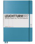 Тефтер Leuchtturm1917 Master Slim - А4+, бели страници, Nordic Blue - 1t