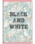 Тетрадка Black&White - Flowers, А5, 40 листа, широки редове, асортимент - 2t