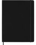 Тефтер с твърди корици Moleskine Classic Extra XL - Черен, комбинирани страници - 2t