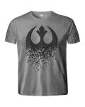 Тениска Rock Off Star Wars Episode VIII - Rebel Logo Splintered - 1t