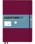 Тефтер Leuchtturm1917 Master - A4+, бордо, бели страници - 1t