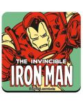 Подложки за чаши Half Moon Bay - Marvel: Invincible Iron Man, 6 броя - 1t