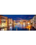 Панорамен пъзел Castorland от 600 части - Канал Гранде през нощта, Венеция - 2t