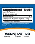 TMG, 750 mg, 120 капсули, Nutricost - 2t