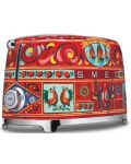 Тостер Smeg - TSF01DGEU, 950W, 6 степени, многоцветен, Dolce & Gabbana - 2t