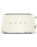 Tостер Smeg - TSF02CREU, 1500W, 6 степени, бежов - 1t