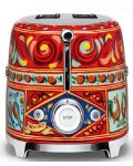 Тостер Smeg - TSF01DGEU, 950W, 6 степени, многоцветен, Dolce & Gabbana - 4t