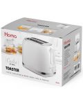Тостер Homa- HT-4044, 850W, 7 степени, бял - 4t