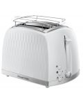 Тостер Russell Hobbs - Honeycomb 2S,26060-56, 850W, 4 степени, бял - 6t