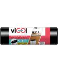Торби за отпадъци viGО! - Standard, 60 l, 50 броя, черни - 1t