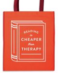 Торба Reading is Cheaper Than Therapy Reusable Shopping Bag - 1t