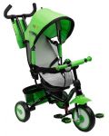 Триколка с родителски контрол Caretero Toyz - Timmy, зелена - 1t