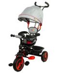 Триколка с родителски контрол Caretero Toyz - Buzz, червена - 2t