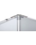 Тройна бяла дъска с алуминиева рамка Top Office - 120 x 480 cm - 2t