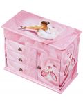 Mузикална кутия за бижута Trousselier - с чекмеджета и фигура на балерина - 1t