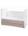 Трансформиращо се легло Lorelli - Dream, 70 х 140 cm, бяло/светъл дъб  - 5t