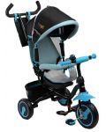 Триколка с родителски контрол Caretero Toyz - Timmy, синя - 1t