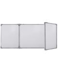 Тройна бяла дъска с алуминиева рамка Top Office - 120 x 360 cm - 1t