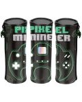 Цилиндричен ученически несесер Paso Pixel Miner - С 1 цип - 1t
