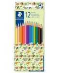 Цветни моливи Staedtler Noris Jumbo - 12 цвята - 1t