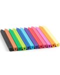 Цветни моливи Kidea Jumbo - Мечета, 12 цвята - 2t