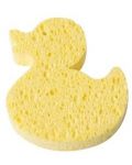 Целулозна гъба за къпане Wee Baby - жълта - 1t