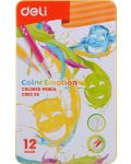 Цветни моливи Deli Color Emotion - EC00205 12 цвята, в кутия - 1t
