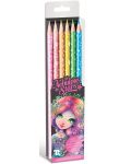 Цветни моливи Nebulous Stars - Неонови цветове, 6 броя - 1t