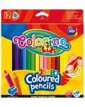 Цветни моливи Colorino Kids - Jumbo, 12 цвята - 1t