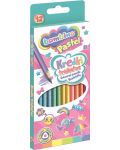 Цветни моливи Bambino Premium - 12 броя, пастелни цветове, асортимент - 1t