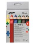 Цветни моливи Lamy 3plus - 6 броя - 1t