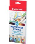Цветни акварелни моливи Erich Krause Art Berry - 12 цвята, асортимент - 2t
