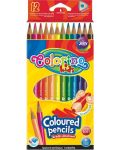 Цветни триъгълни моливи Colorino Kids - 12 цвята - 1t