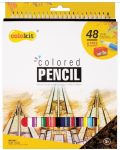 Цветни моливи Colokit - 48 цвята, острилка - 1t