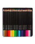 Цветни моливи в метална кутия Kidea - 24 цвята - 2t