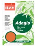 Цветен копирен картон Rey Adagio - Orange, A4, 160 g/m2, 100 листа - 1t